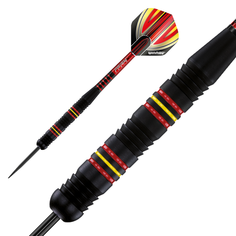 Winmau Outrage Black Brass Steel Tip Darts - 21 Gram