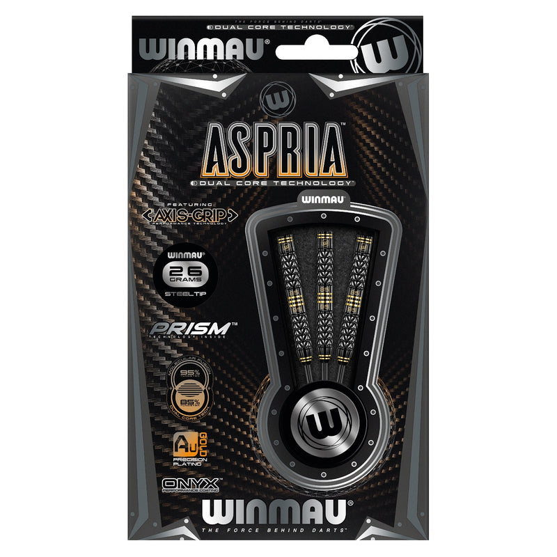 Winmau Aspria 95% Dual Density Tungsten Steel Tip Darts - 26 Gram