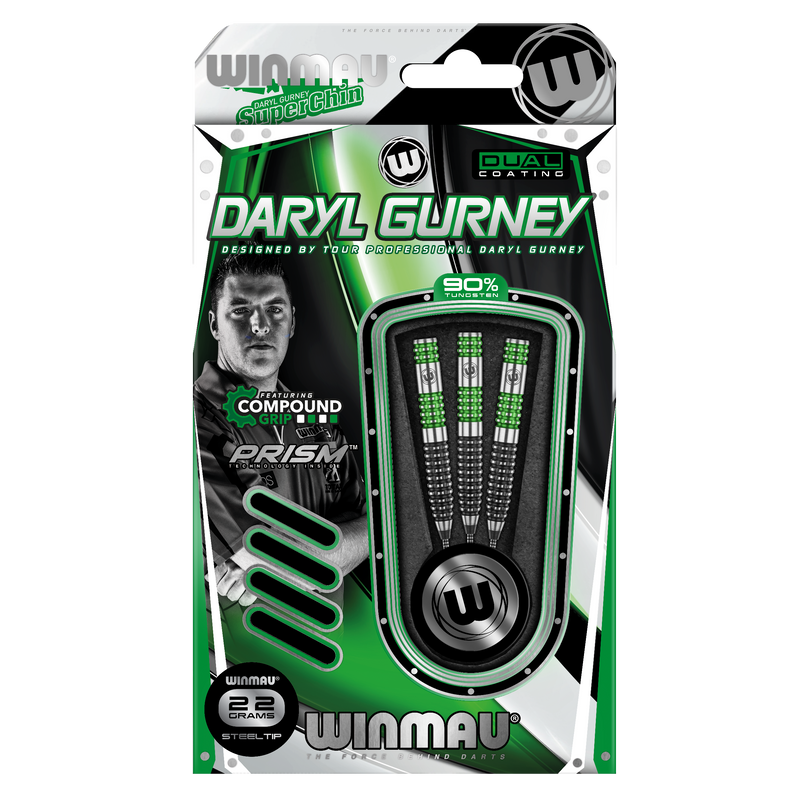 Winmau Daryl Gurney SE 90% Tungsten Steel Tip Darts - 22 Gram