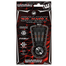 Winmau Sicario 90% Tungsten Black Steel Tip Darts - 23 Gram