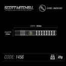 Winmau Scott Mitchell Special Edition 90% Tungsten Steel Tip Darts - 22 Gram