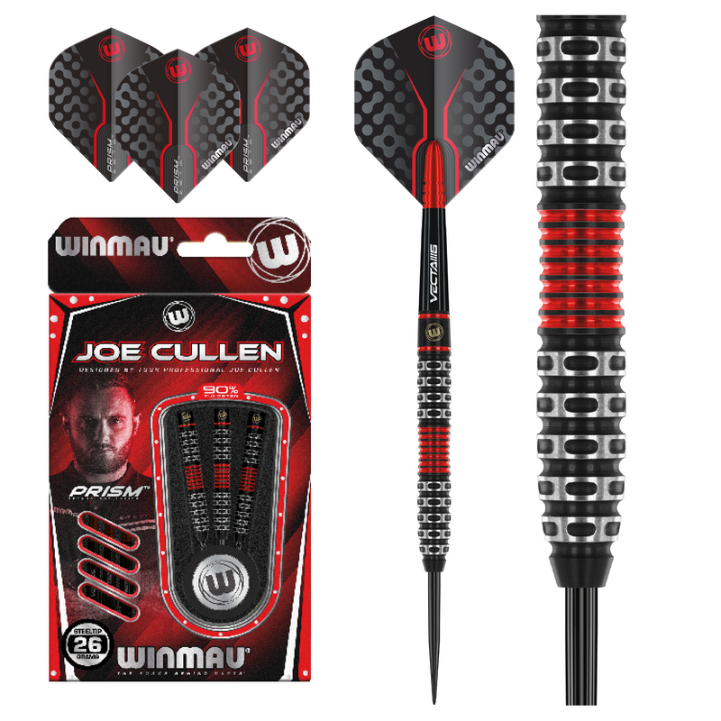 Winmau Joe Cullen Special Edition 90% Tungsten Steel Tip Darts - 26 Gram