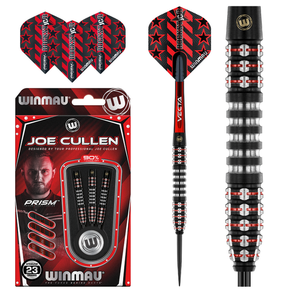 Winmau Joe Cullen Ignition 90% Tungsten Steel Tip Darts - 23 Gram