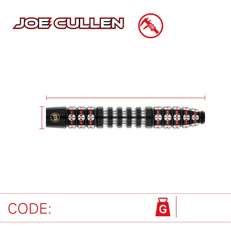 Winmau Joe Cullen Ignition 90% Tungsten Steel Tip Darts - 23 Gram