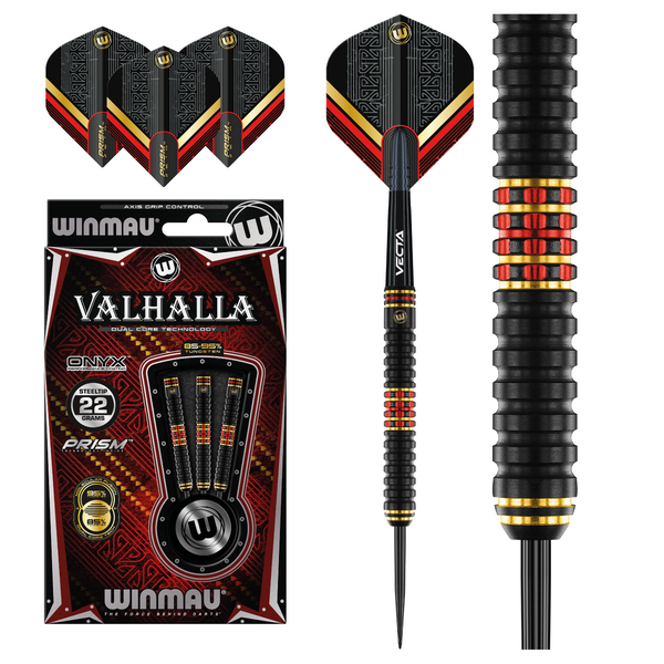 Winmau Valhalla 95% Tungsten Steel Tip Darts - 22 Gram