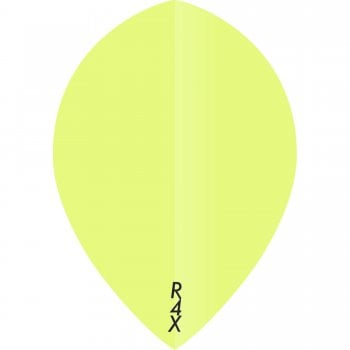 Ruthless R4X 100 Micron Pear Dart Flights Fluro Yellow