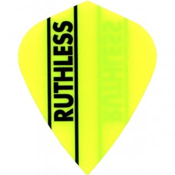 Ruthless Solid Panel 100 Micron Kite Dart Flights Fluro Yellow