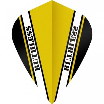 Ruthless V100 Pro 100 Micron Kite Dart Flights Yellow