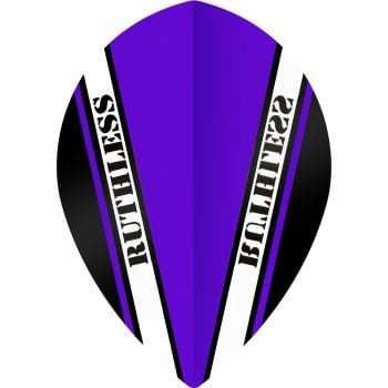 Ruthless V100 Pro 100 Micron Pear Dart Flights Purple