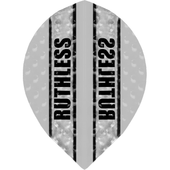 Ruthless Clear Panel Embossed Pear Dart Flights Clear