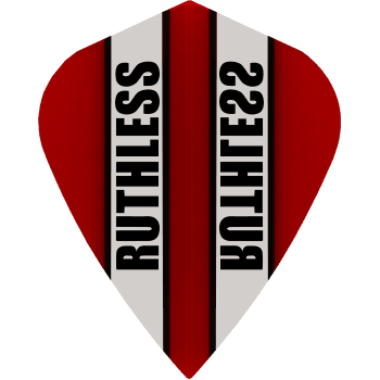 Ruthless Clear Panel 100 Micron Kite Dart Flights Red