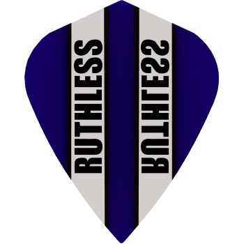 Ruthless Clear Panel 100 Micron Kite Dart Flights Dark Blue