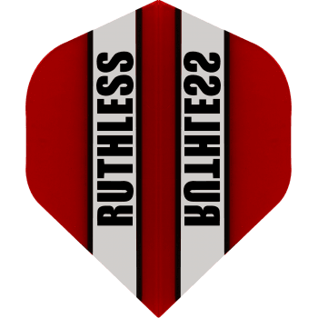 Ruthless Clear Panel 100 Micron Standard Dart Flights Red