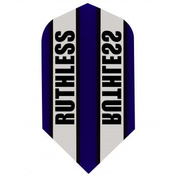 Ruthless Clear Panel 100 Micron Slim Dart Flights Blue