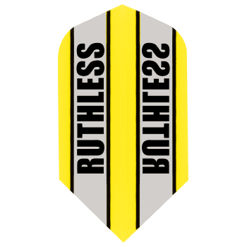 Ruthless Clear Panel 100 Micron Slim Dart Flights Yellow