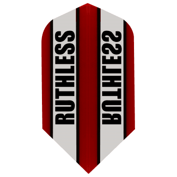 Ruthless Clear Panel 100 Micron Slim Dart Flights Red