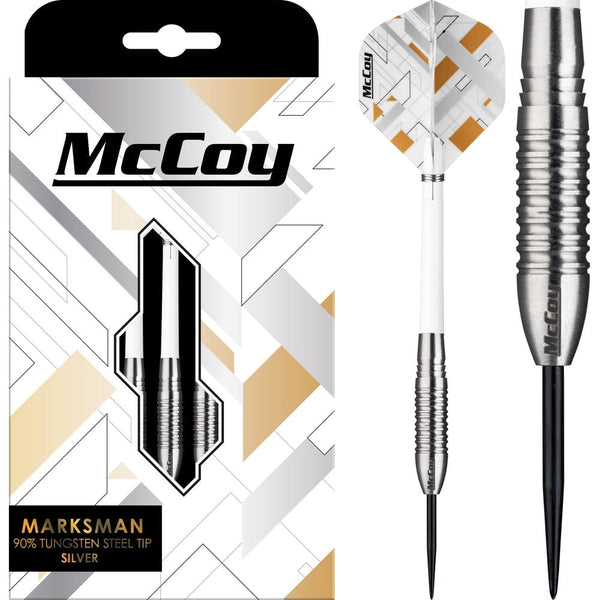 McCoy Marksman 90% Tungsten 22 Gram Steel Tip Darts