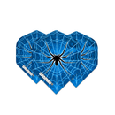 Winmau Mega Standard 75 Micron Dart Flights Blue Spider