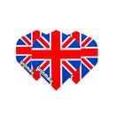 Winmau Mega Standard 75 Micron Dart Flights Union Jack