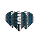 Winmau Mega Standard 75 Micron Dart Flights Black Blue