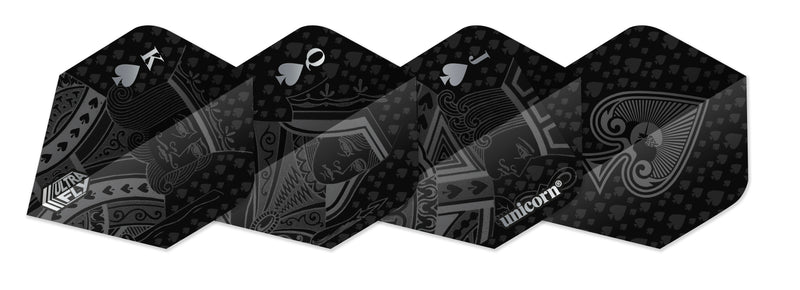 Unicorn Ultrafly Black Royal Flush Dart Flights