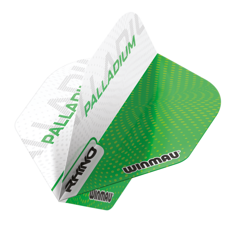 Winmau Rhino 100 Micron Dart Flights - Standard - Palladium - Green