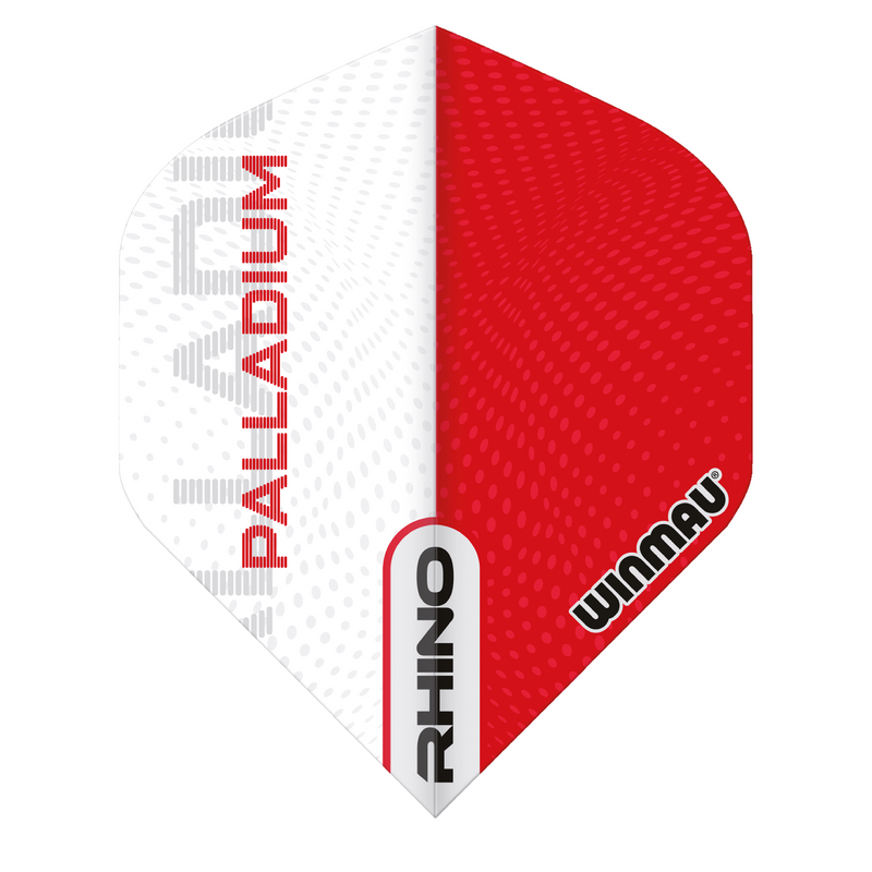 Winmau Rhino 100 Micron Dart Flights - Standard - Palladium - Red