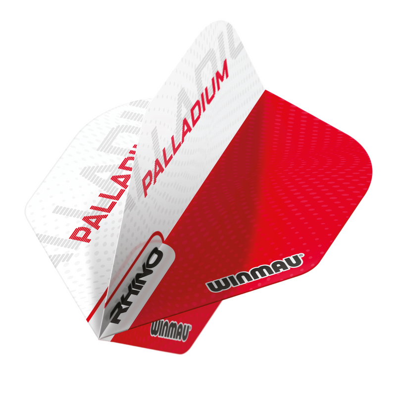 Winmau Rhino 100 Micron Dart Flights - Standard - Palladium - Red