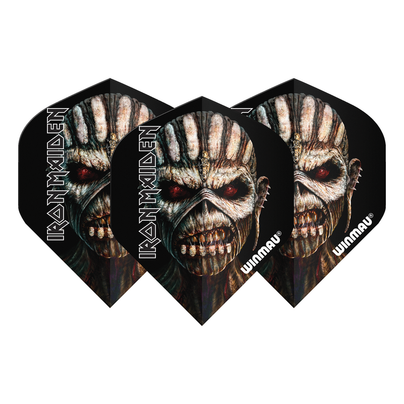 Winmau Rock Legends 100 Micron Dart Flights - Standard - Iron Maiden - Multi