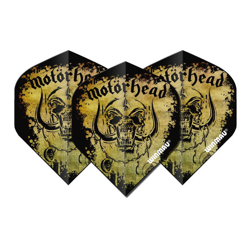 Winmau Rock Legends 100 Micron Dart Flights - Standard - Motorhead - Multi