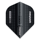 Winmau Prism Alpha 100 Micron Dart Flights - Standard - MVG - Black