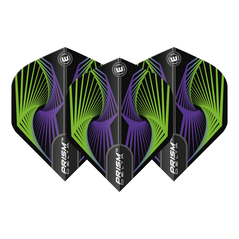 Winmau Prism Delta 100 Micron Dart Flights - Standard - Green