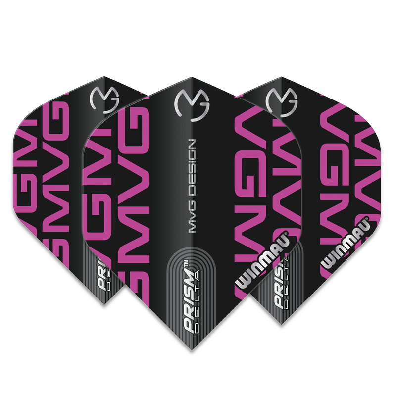 Winmau Prism Delta 100 Micron Dart Flights - Standard - MVG - Purple