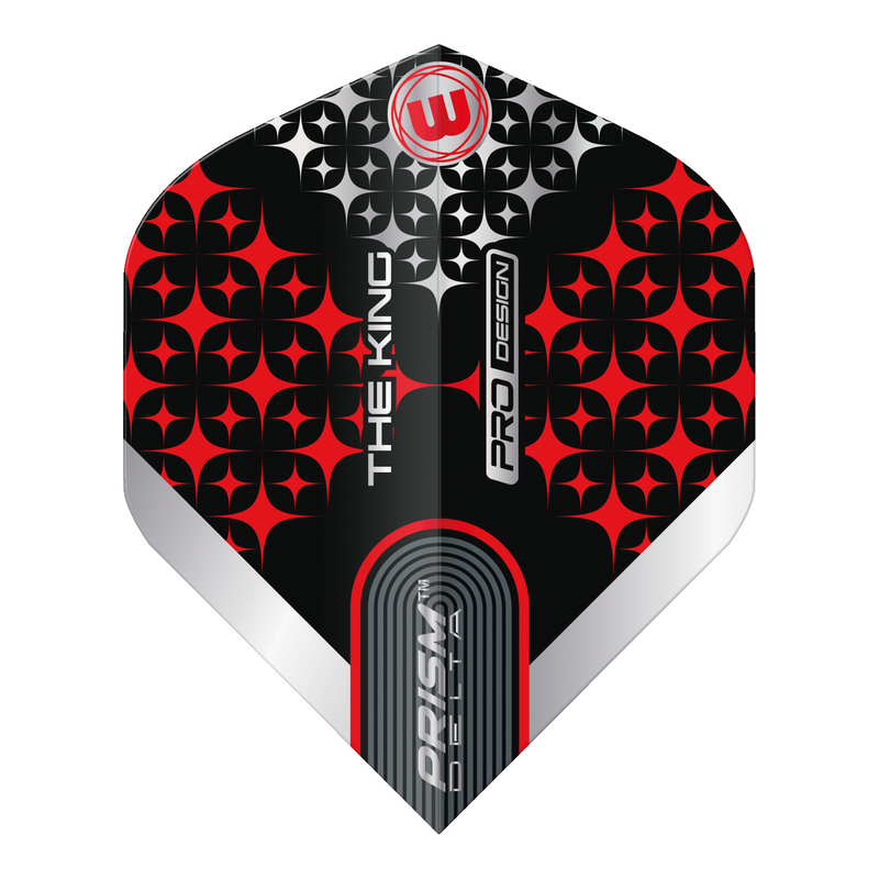 Winmau Prism Delta 100 Micron Dart Flights - Standard - Mervyn King - Red