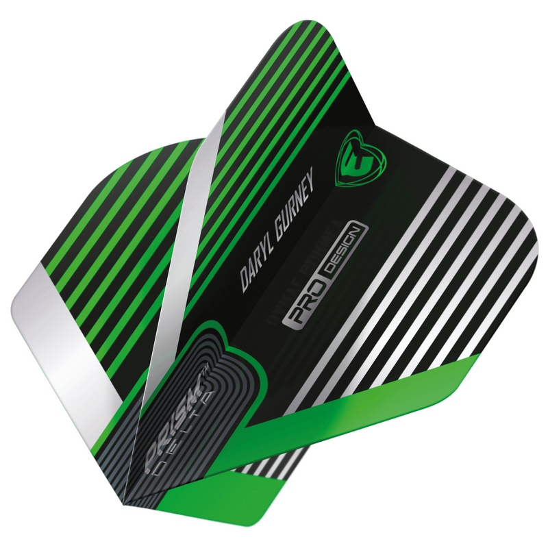 Winmau Prism Delta 100 Micron Dart Flights - Standard - Daryl Gurney - Green