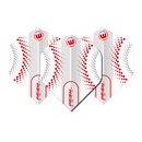 Winmau Prism Zeta 100 Micron Dart Flights - Standard - White