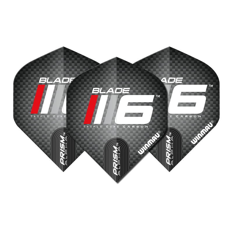 Winmau Prism Alpha 100 Micron Dart Flights - Standard - Blade6 - Muti