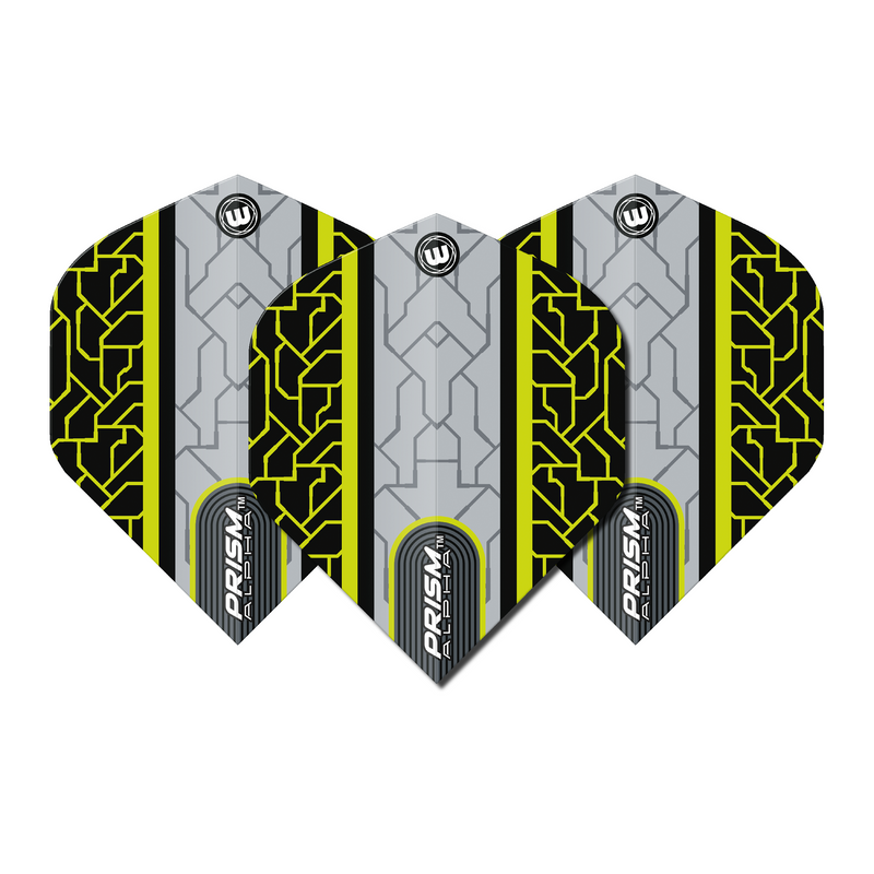 Winmau Prism Alpha 100 Micron Dart Flights - Standard - Yellow