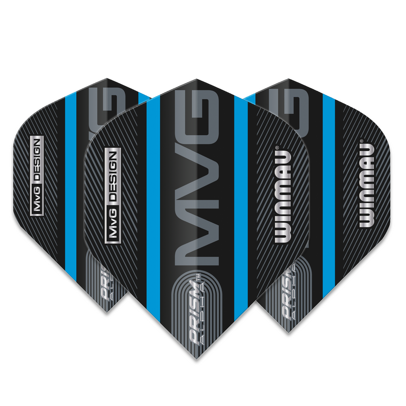 Winmau Prism Alpha 100 Micron Dart Flights - Standard - MVG - Blue