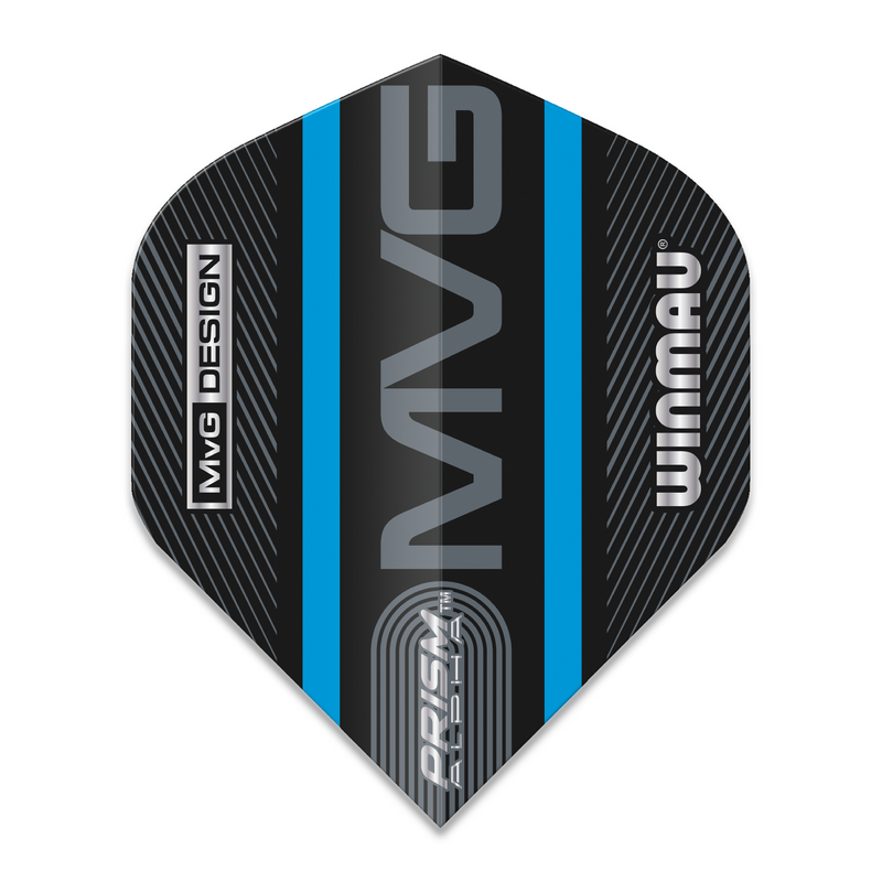 Winmau Prism Alpha 100 Micron Dart Flights - Standard - MVG - Blue