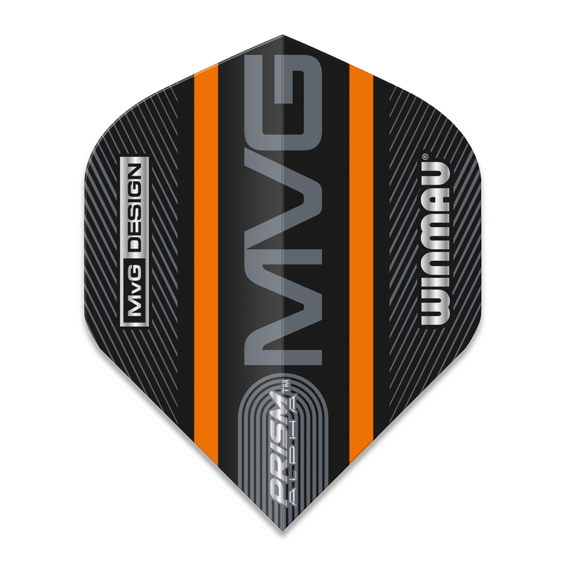 Winmau Prism Alpha 100 Micron Dart Flights - Standard - MVG - Orange