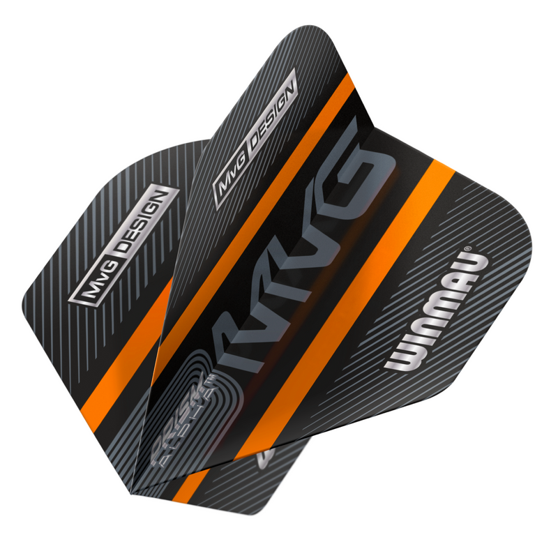 Winmau Prism Alpha 100 Micron Dart Flights - Standard - MVG - Orange