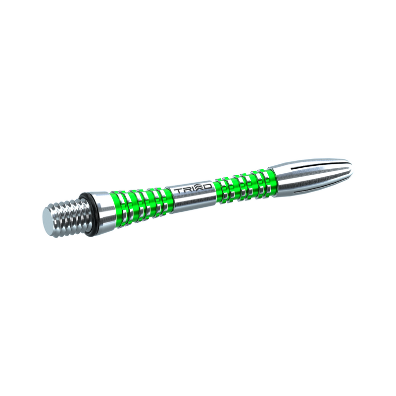 Winmau Triad Aluminium Dart Stems - Green