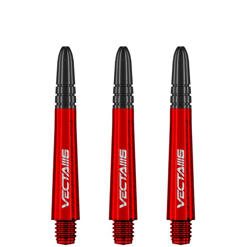 Winmau Vecta BLADE 6 Polycarbonate & Alloy Dart Stems - Red with Black Top