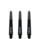 Winmau Vecta Polycarbonate & Alloy Dart Stems - Black with Black Top