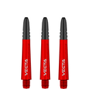 Winmau Vecta Polycarbonate & Alloy Dart Stems - Red with Black Top