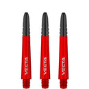 Winmau Vecta Polycarbonate & Alloy Dart Stems - Red with Black Top