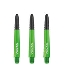 Winmau Vecta Polycarbonate & Alloy Dart Stems - Green with Black Top
