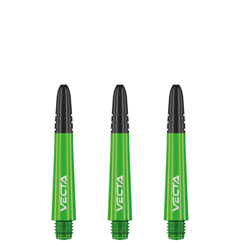 Winmau Vecta Polycarbonate & Alloy Dart Stems - Green with Black Top