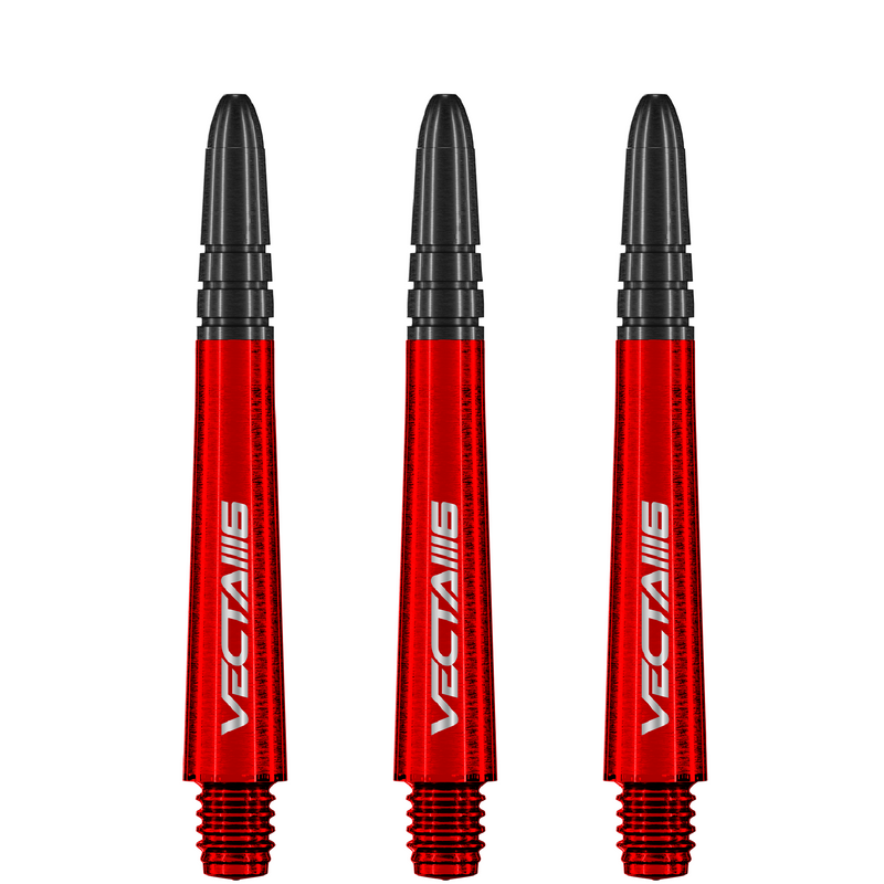 Winmau Vecta BLADE 6 Polycarbonate & Alloy Dart Stems - Red with Black Top